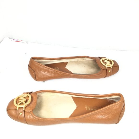 Michael Kors Leather Brown Flats Size 7 - Picture 2 of 12